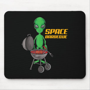 Mousepad Churrasco de chef de Alienígena de chef de churras