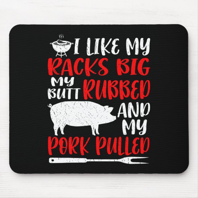 Mousepad Churrasco Engraçado Eu Gosto De Minhas Costelas Gr (Frente)