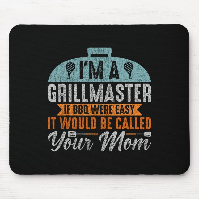 Mousepad Churrasco Engraçado Eu Sou Um Grillmaster Homens G (Frente)