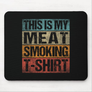 Mousepad Churrasco Fumante Vintage Retro Esta É Minha Carne