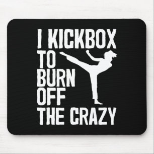 Mousepad Chute Boxe Legal Para Homens Mulheres Kickboxer Ja
