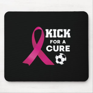Mousepad Chute De Consciência Do Cancer Para Um Futebol De