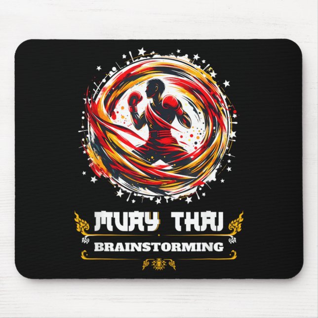 Mousepad Chute de Muay Thai Kickboxing MMA Tailandês Sarcás (Frente)