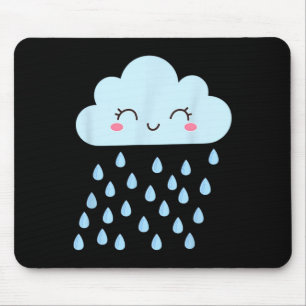 Mousepad Chuva Branca de Chuva Larga Figurino Dia das Bruxa