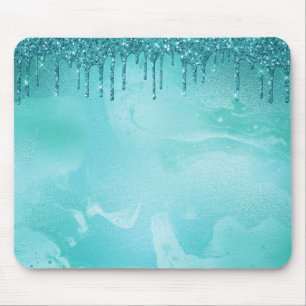 Mousepad Chuva de folhetos lacrimogêneos no mármore de meta
