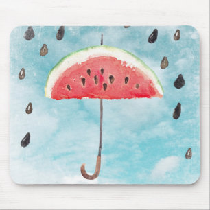 Mousepad Chuva de Fruta fresca de melão no verão