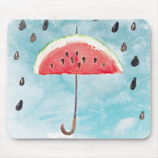 Mousepad Chuva de Fruta fresca de melão no verão (Frente)