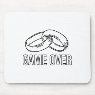 Mousepad Chuva de Noiva Solteirão Solteira Noiva Noivo