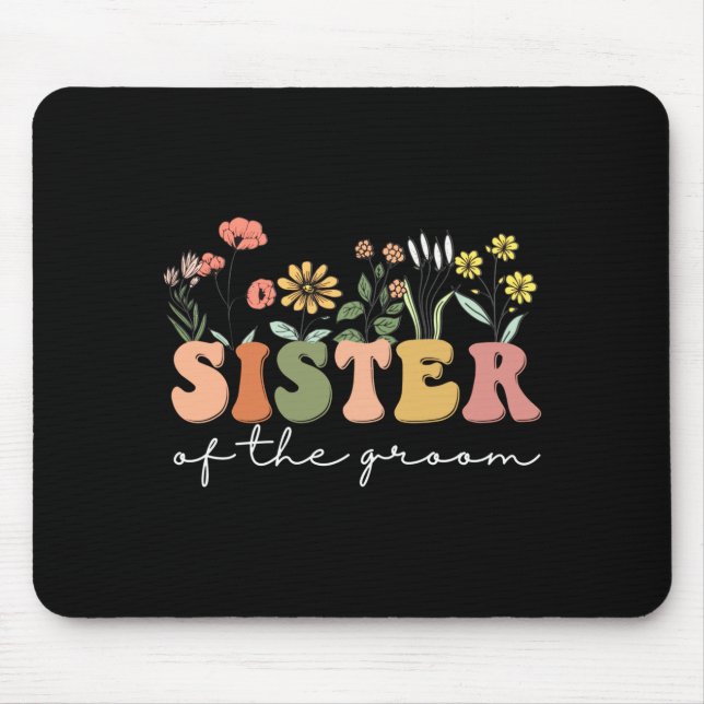Mousepad Chuva de presentes de casamento para irmã da noiva (Frente)