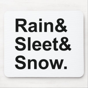 Mousepad Chuva - Neve   Condições Meteorológicas Postal