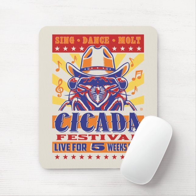 Mousepad Cicada Country Music Festival (Com mouse)