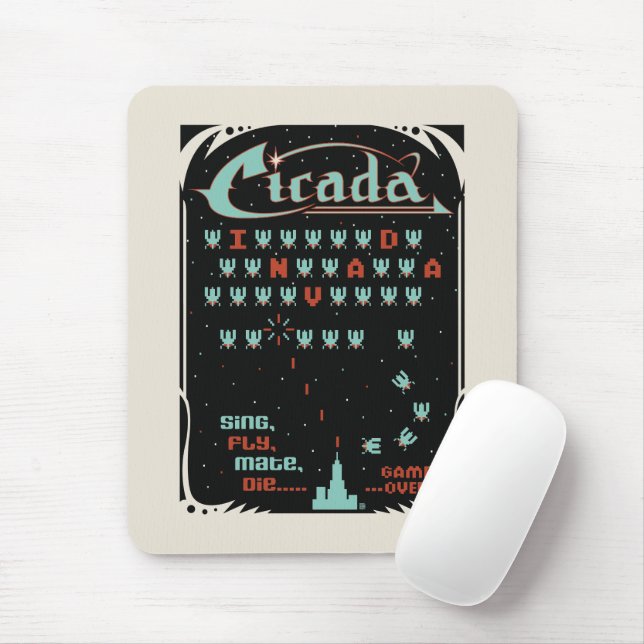 Mousepad Cicada Invada (Com mouse)