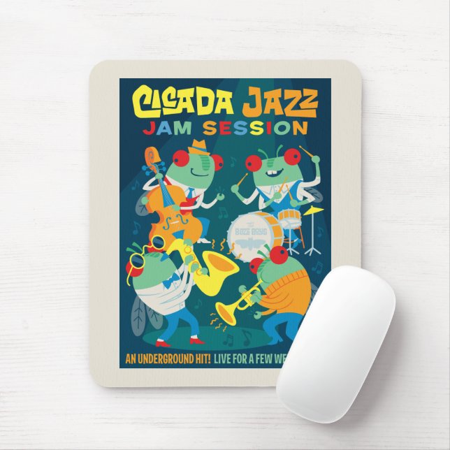 Mousepad Cicada Jazz Jam Session (Com mouse)