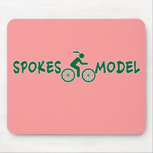 Mousepad Ciclagem das senhoras de SPOKESMODEL Punny