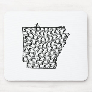 Mousepad Ciclismo de Bicicleta Antiga Arkansas Ciclismo de