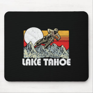 Mousepad Ciclismo de Montanha em Lake Tahoe Vintage Retro E