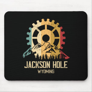 Mousepad Ciclismo de Montanha Jackson Hole Wyoming