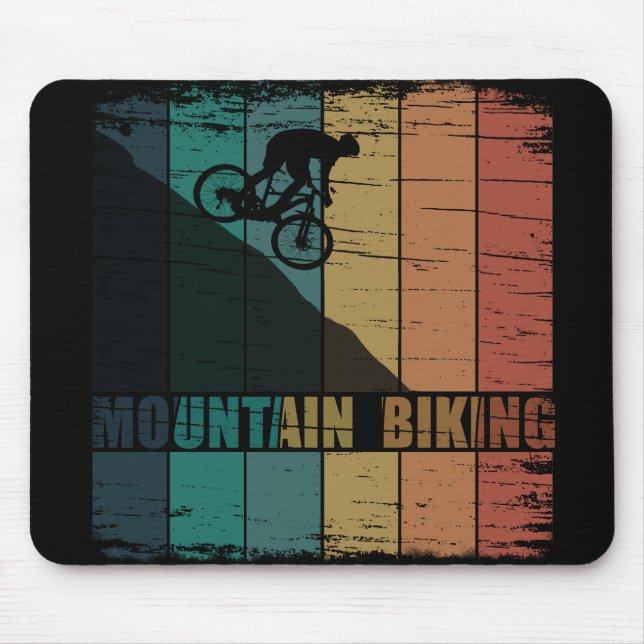 Mousepad Ciclismo de Montanha MTB Vintage Downhill (Frente)
