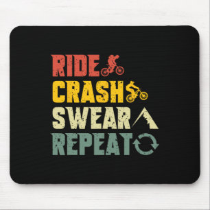 Mousepad Ciclismo de Montanha Passeio Divertido Queda Xinga