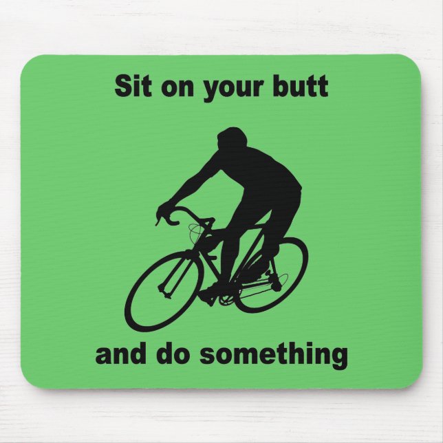 Mousepad Ciclismo engraçado (Frente)