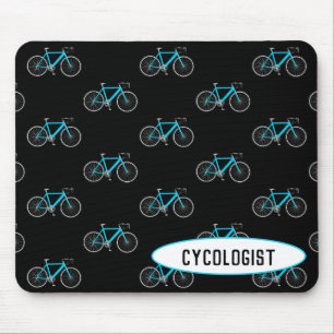 Mousepad ciclista aqua em preto