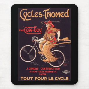 Mousepad Ciclos Tnomed "o anúncio francês da bicicleta do