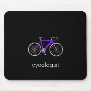 Mousepad cicologista de bicicleta roxa