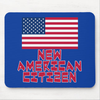 Mousepad Cidadão americano novo com bandeira americana