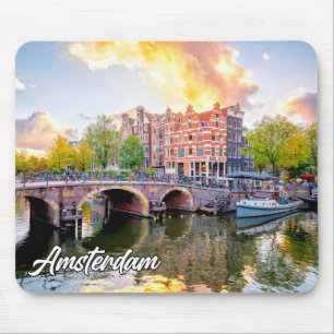 Mousepad Cidade De Amesterdã, Países Baixos