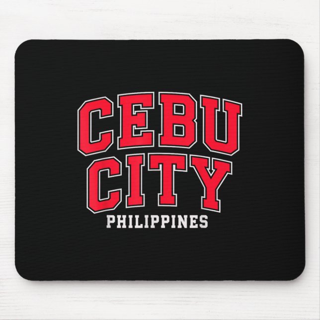 Mousepad Cidade de Cebu Ph Pinoy Filipinas Mulheres Filipin (Frente)