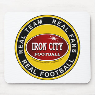 Mousepad CIDADE DE FERRO; Equipe real, fãs reais, FUTEBOL R