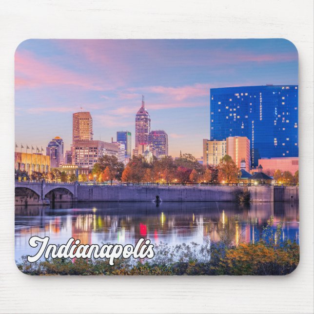Mousepad Cidade de Indianápolis, Indiana, EUA (Frente)