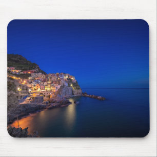 Mousepad Cidade de Manarola no Cinque Terre na noite