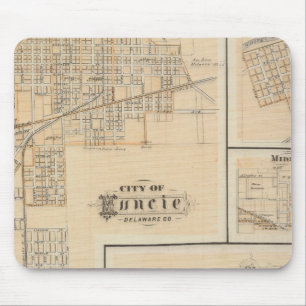 Mousepad Cidade de Muncie, Delaware Co com Yorktown