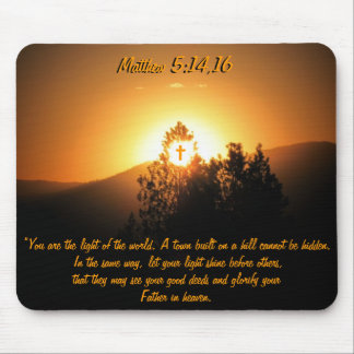 Mousepad Cidade do 5:14,16 de Matthew em um monte