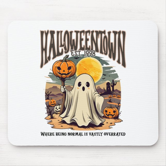 Mousepad Cidade Do Halloween Onde Ser Normal É Muito Superf (Frente)