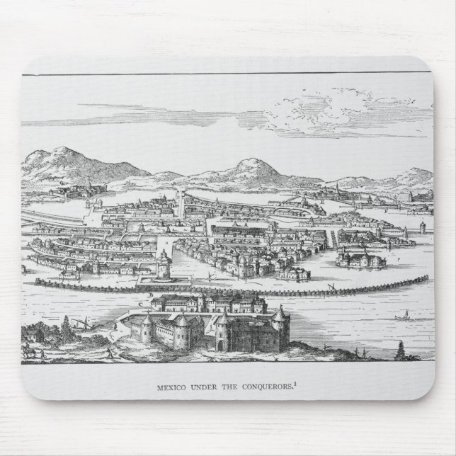 Mousepad Cidade do México sob o conquistador (Frente)