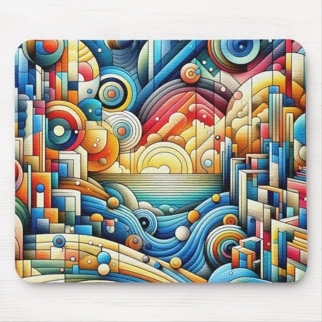 Mousepad Cidade do Nascer do Sol  (Frente)
