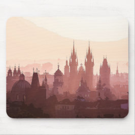 Mousepad Cidade Elegante de Trabalho de arte de acrílico de
