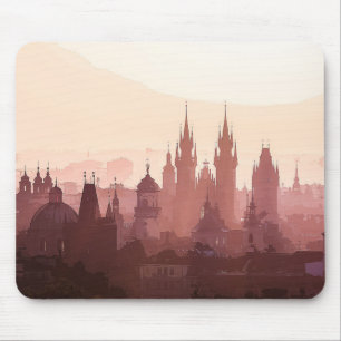 Mousepad Cidade Elegante de Trabalho de arte de acrílico de