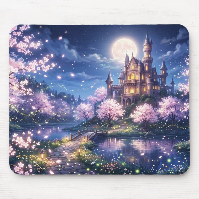 Mousepad Cidade Fantasia e Castelo (Frente)
