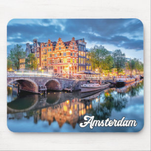 Mousepad Cidade Histórica De Amesterdã, Países Baixos
