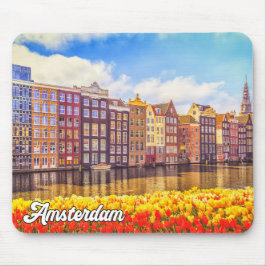 Mousepad Cidade Histórica de Amsterdã, Países Baixos