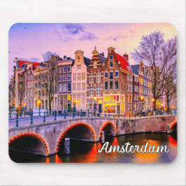 Mousepad Cidade Histórica de Amsterdã, Países Baixos