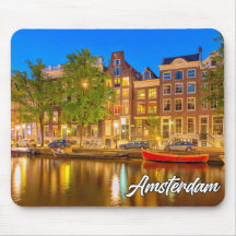 Cidade icônica de Amsterdã, Holanda