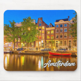 Mousepad Cidade icônica de Amsterdã, Holanda