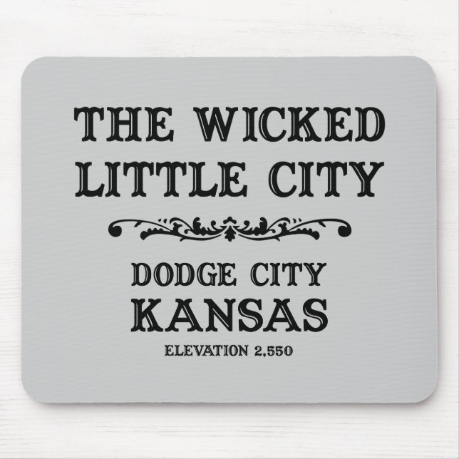Mousepad Cidade Kansas de Dodge (Frente)