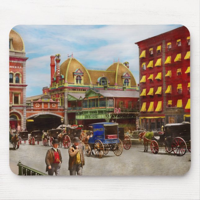 Mousepad Cidade - NY - A Grand Central Depot 1890 (Frente)