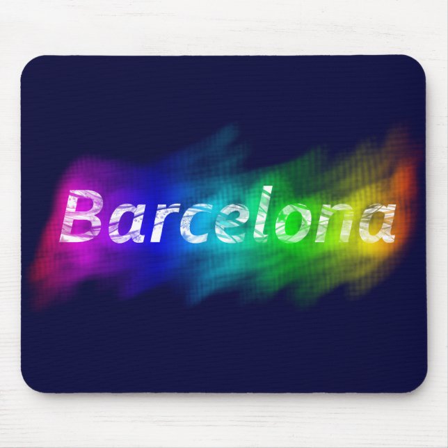 Mousepad Cidade orgulhosa de Barcelona (Frente)