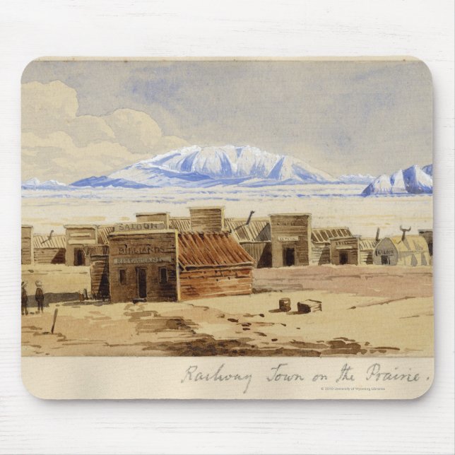 Mousepad Cidade Railway na pradaria (Frente)